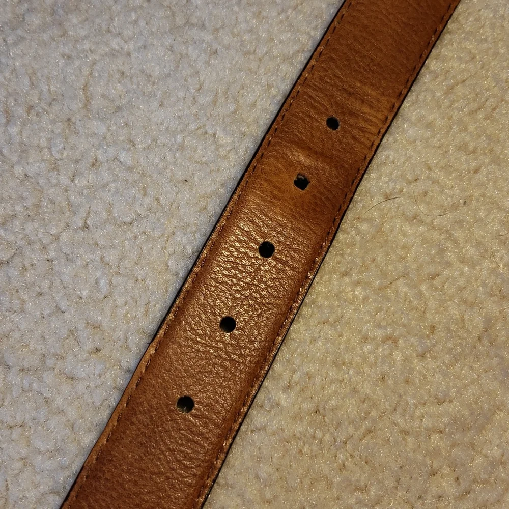 Frye Reversible Black Brown Leather Men's Belt